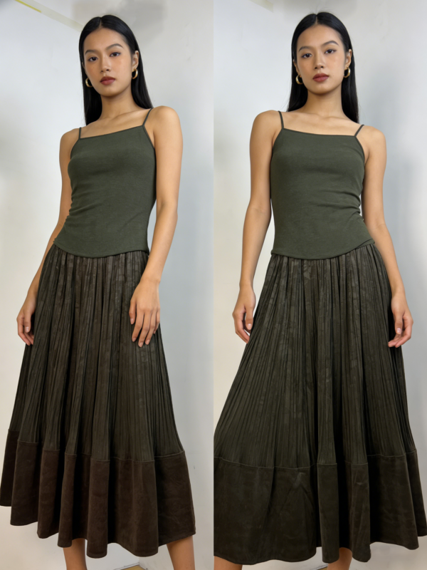 Twilight Drape Elastic Waist Skirt（09）