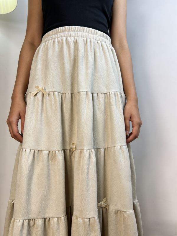 Twilight Drape Elastic Waist Skirt（503)