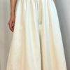Minimal Drawstring Midi Skirt（803）