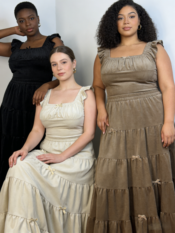 Twilight Drape Elastic Waist Skirt（503)